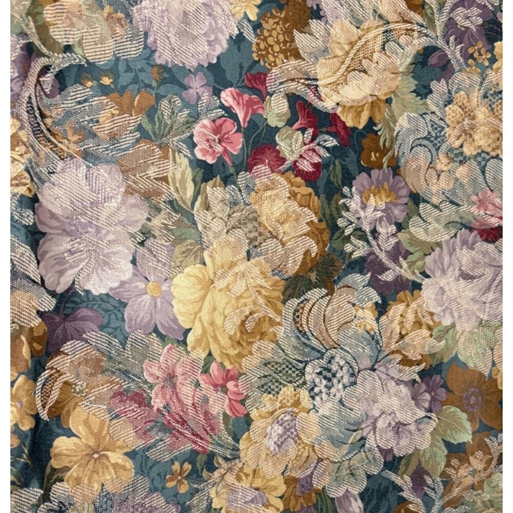 Floral Tapestry Fabric 1/2 yard x 56" Multi-Color Thick Material Upholstery